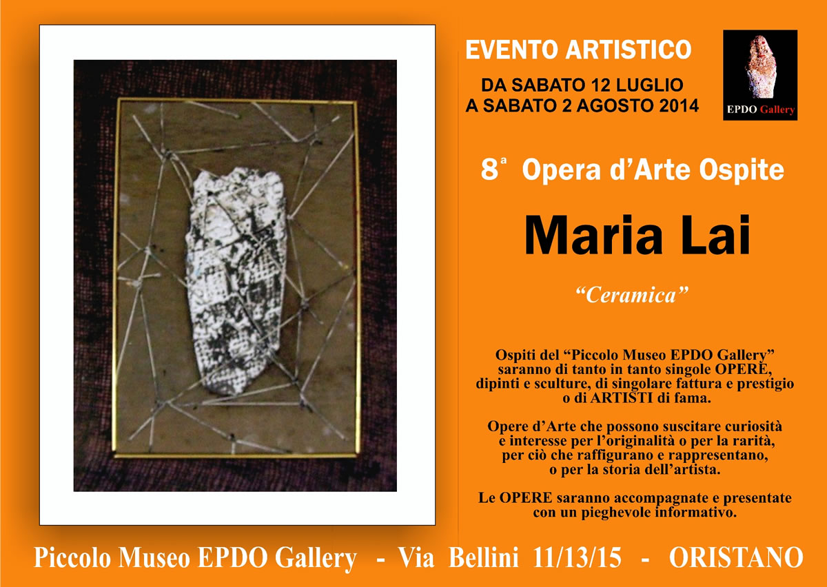 Maria Lai - Museo EPDO Gallery - Via Bellini 15 ORISTANO